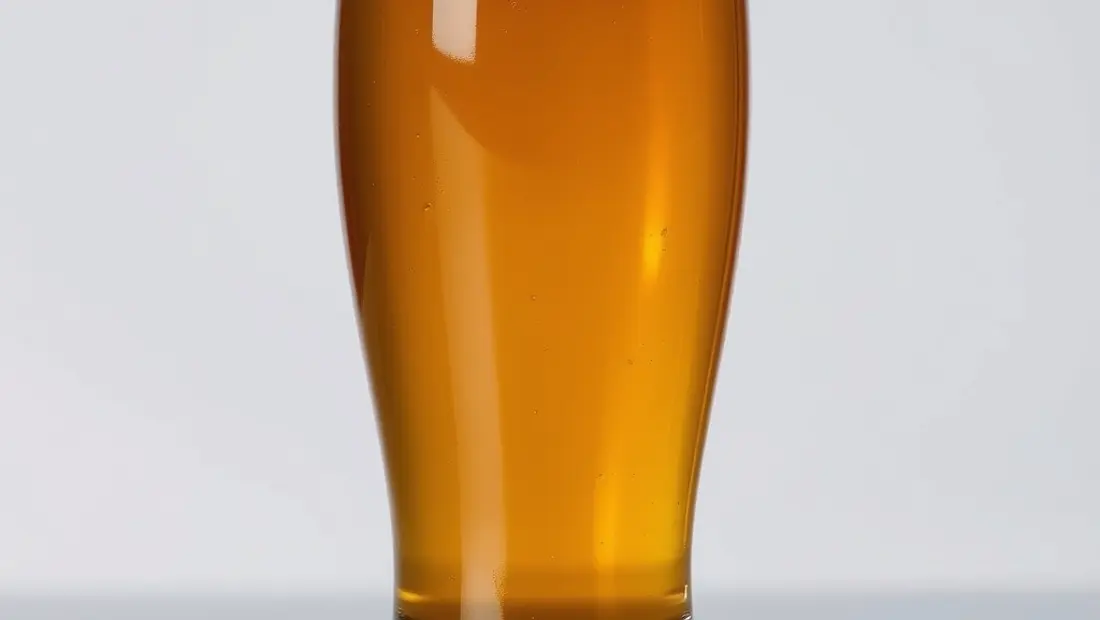 Verre à bière propre et brillant