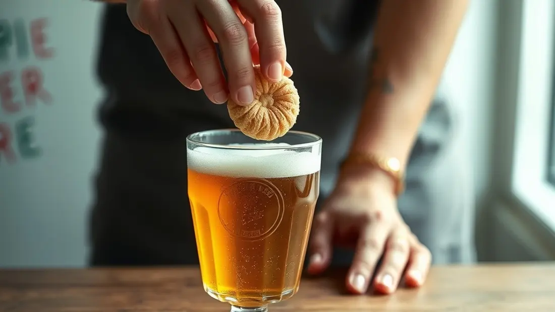 Conserver un bouchon de bière dans un récipient en verre.