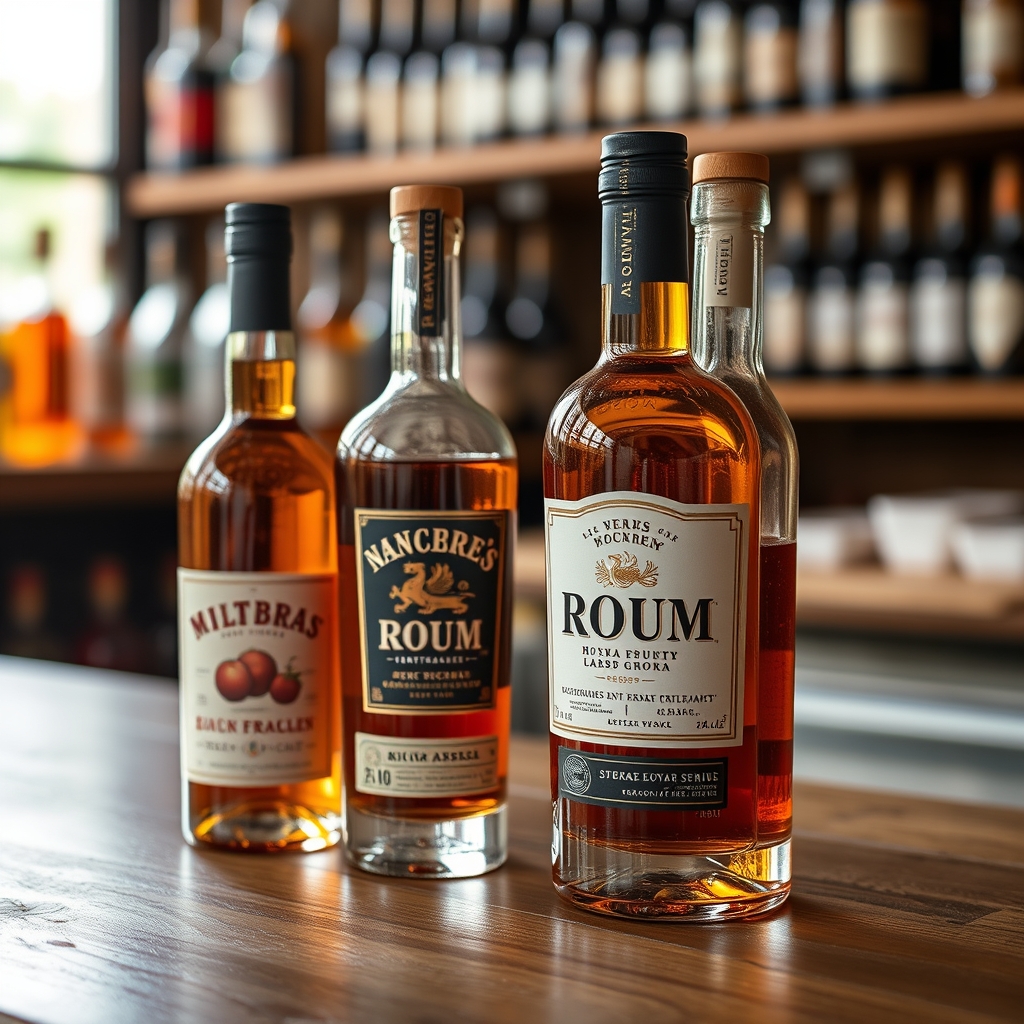 Les marques de verrerie pour rhum · Verrerie pour rhum